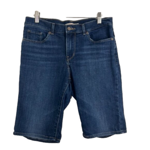 Levis Red Tab Dark Denim Bermuda Shorts Women's Size 28